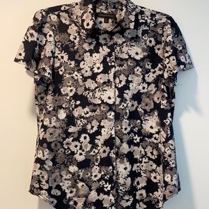 Banana Republic Button Up Floral Blouse